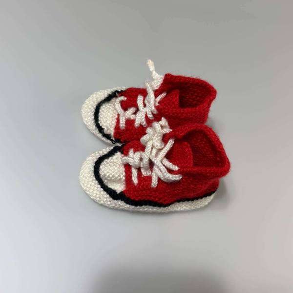 SANIYE Baby Sneaker Booties - Red